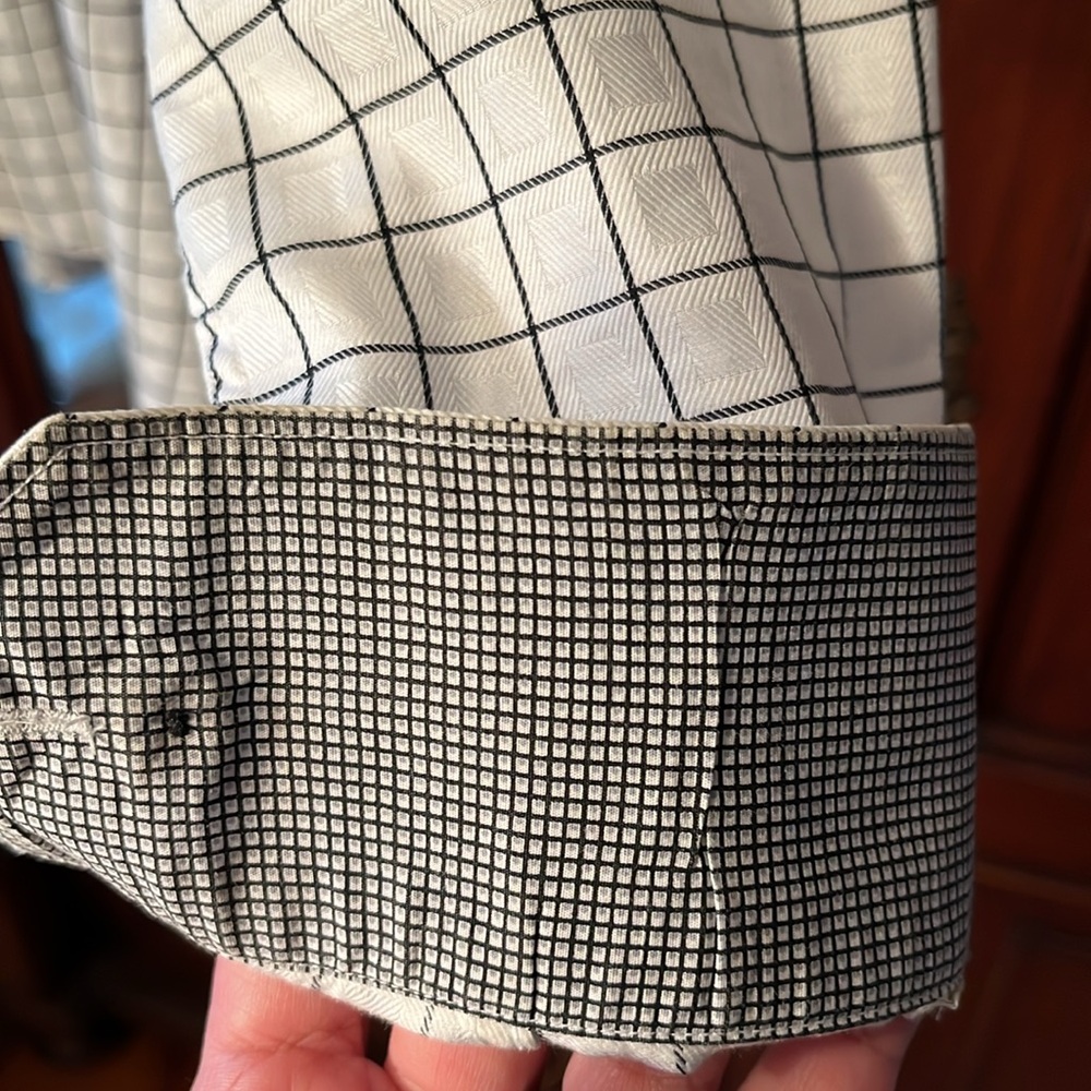 Handsome Bugatti Window Pane Button Down Shirt - image 4